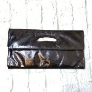 HOBO Black Leather Clutch